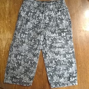 Boys cotton canvas digital camo pants 18 month